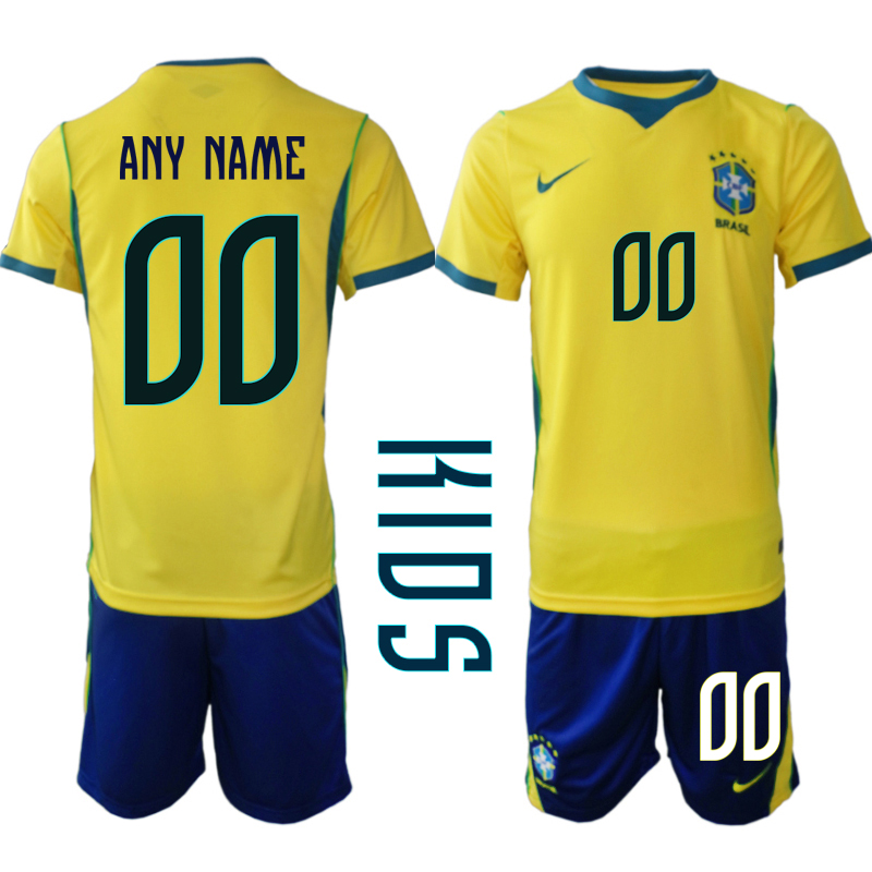 Youth Brazil 2026 World Cup Soccer jersey home 